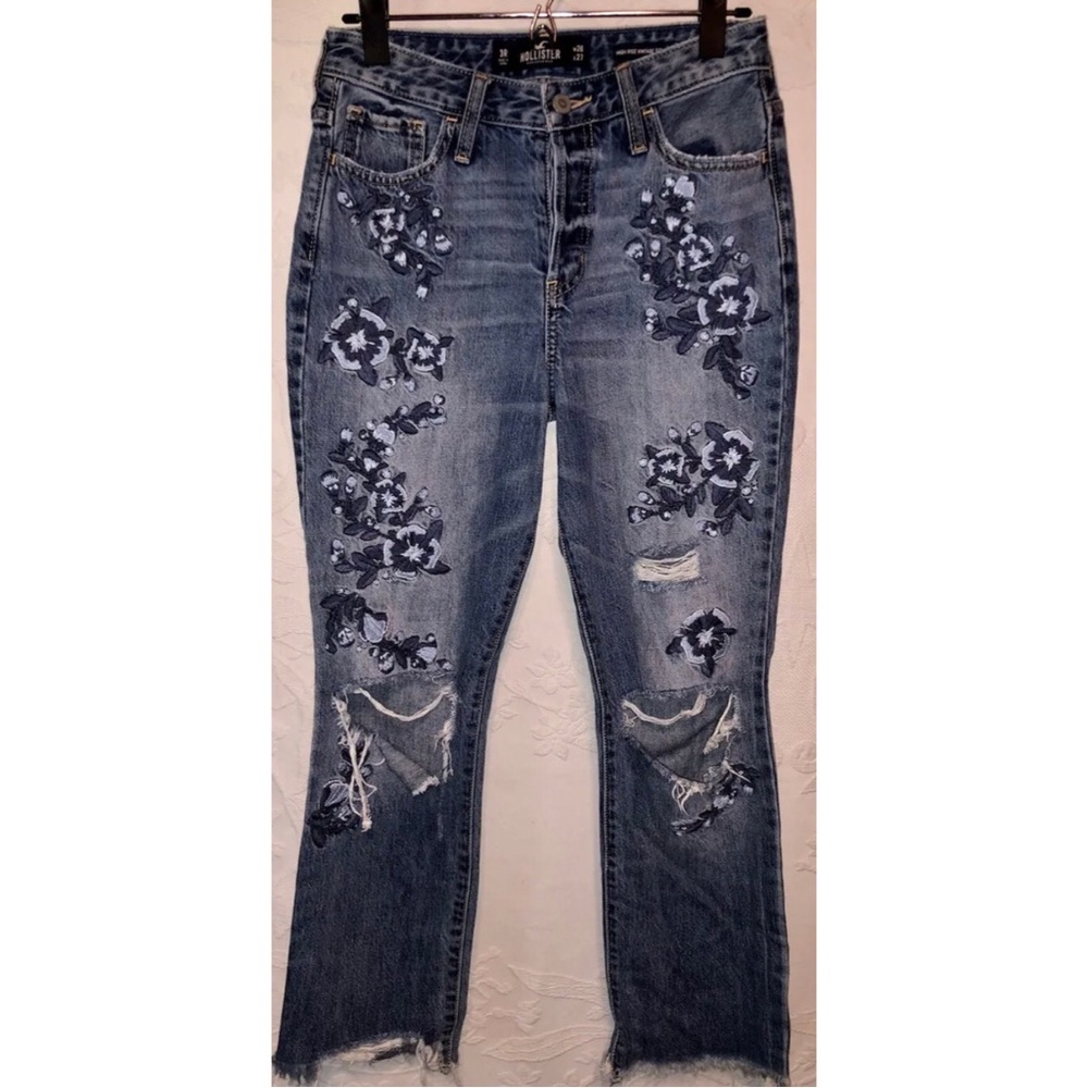 Hollister Embroidered Jeans Sz 3